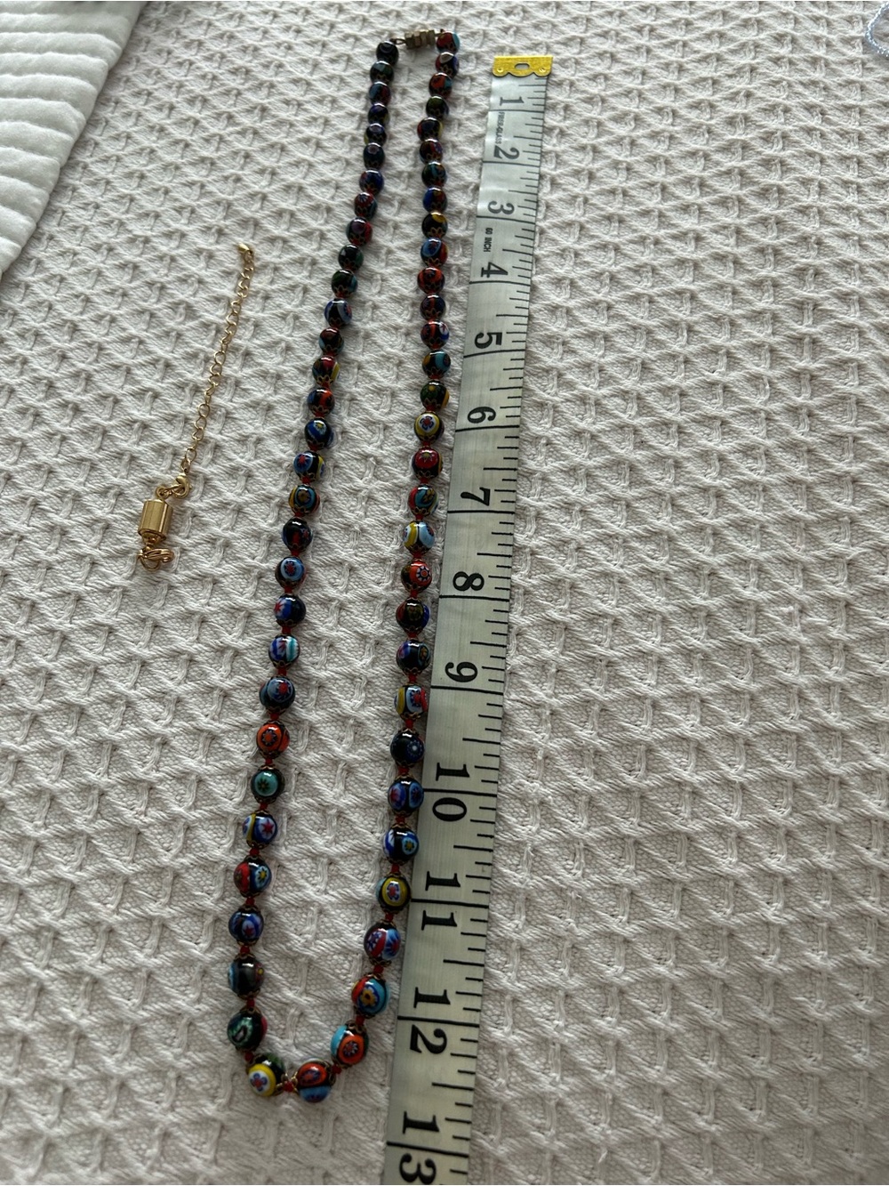 Millefiori Glass Bead Necklace